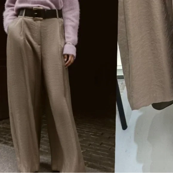 Zara viral gold pants - Picture 1 of 3